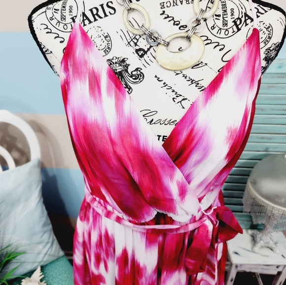 Premier Amour Pink Tie Dye Maxi Dress - Picture 5 of 10